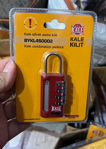 Kale Kirmizi Kombinasyonlu Asma Kilit