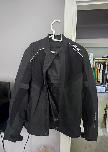 VEXO Siyah Erkek Biker Ceket
