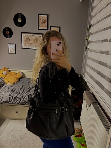 Beden Goth siyah deri çanta ??????????