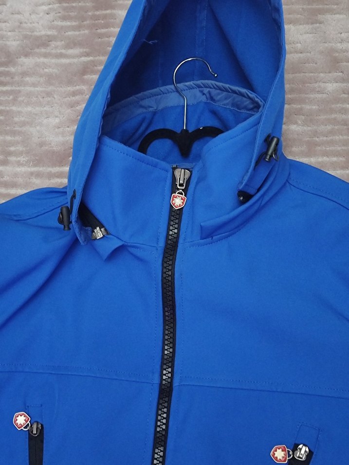 Mavi Kapüşonlu Erkek mont - Görsel 4