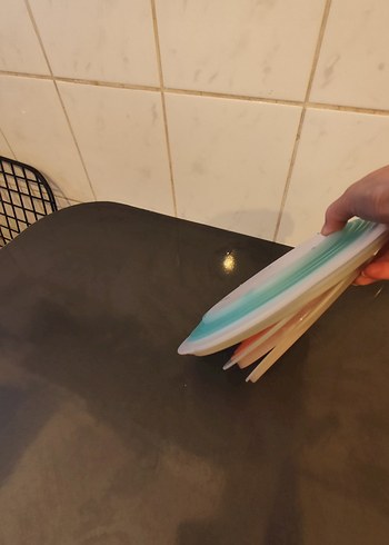 Pastel Renkli Katlanabilir Saklama Kapları, Tupperware - Görsel 2