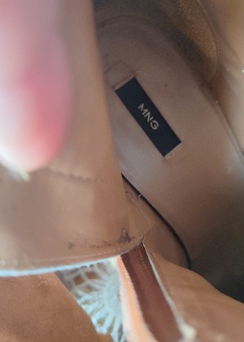 Püsküllü Kahverengi Süet Dolgu Topuklu Bot - Görsel 4