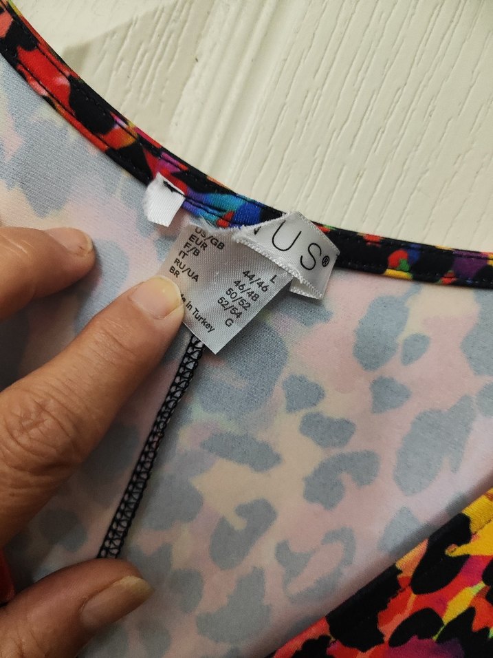 Renkli V Yakalı Salaş Midi Elbise - Görsel 4