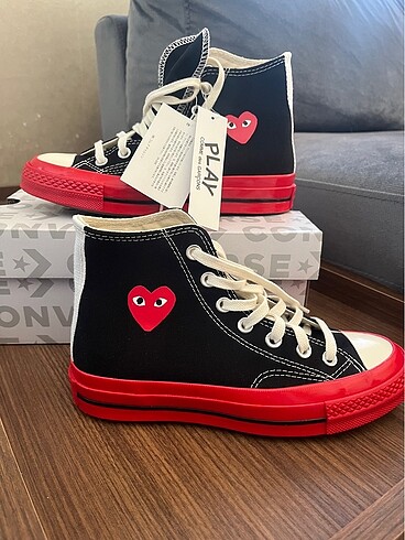 36,5 Beden siyah Renk CONVERSE COMME DES GARCONS
