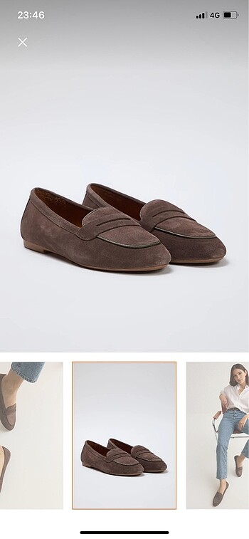Vizon rengi loafer