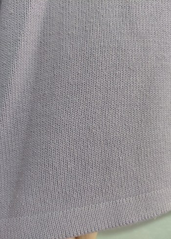 Mor Kısa Kollu Kadın triko takım - Görsel 2