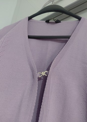 Mor Kısa Kollu Kadın triko takım - Görsel 3