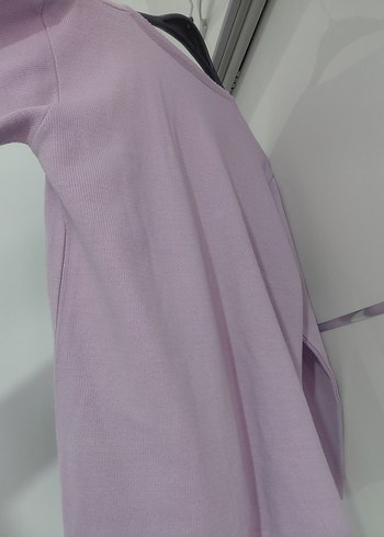 Mor Kısa Kollu Kadın triko takım - Görsel 4