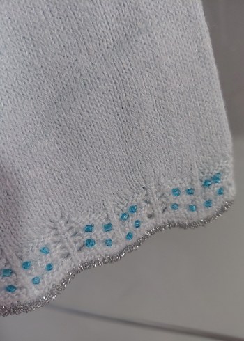 Gri Bağlama Desenli Kısa Kollu Kadın Bluz - Görsel 4