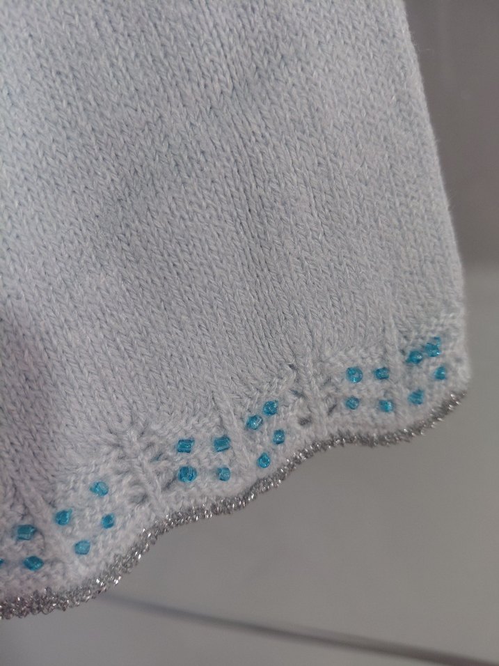 Gri Bağlama Desenli Kısa Kollu Kadın Bluz - Görsel 4