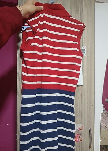 U.S. POLO kadın elbise polo yaka - Görsel 3