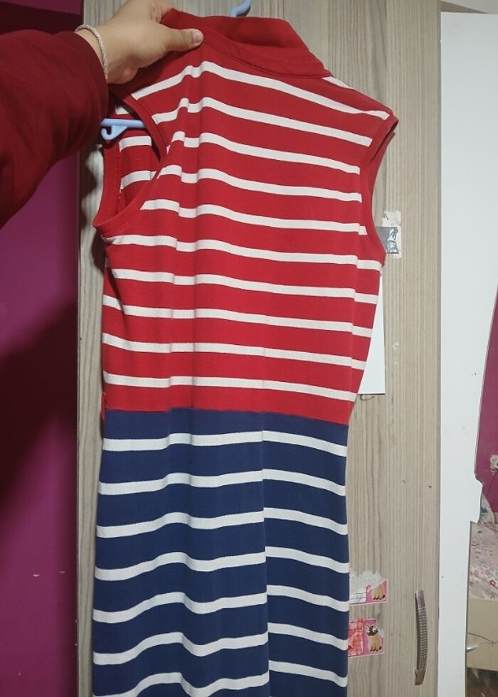 U.S. POLO kadın elbise polo yaka - Görsel 3