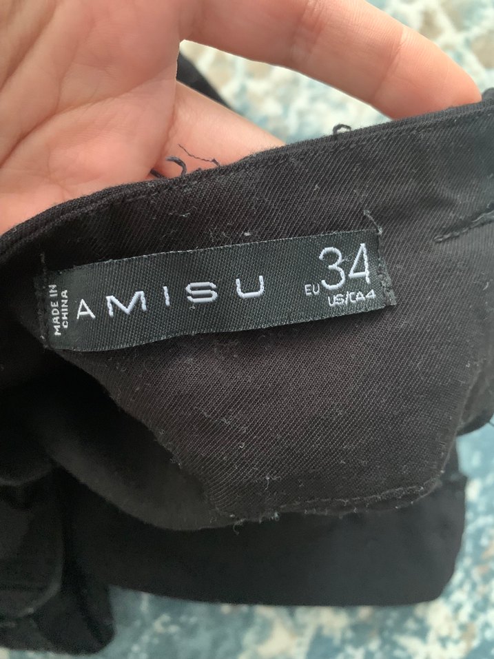 Beli Kemerli Siyah Şort - Görsel 3