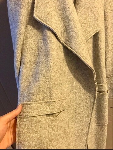 xs Beden gri Renk Zara Boucle (Bukle) Kaban