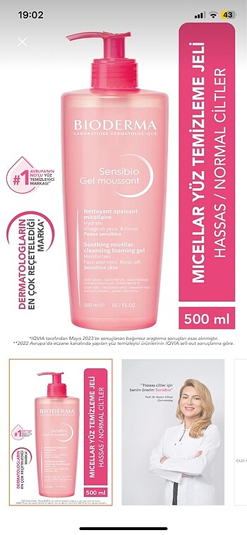 Bioderma Yüz Yıkama Jeli