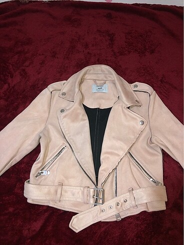 Bershka Süet Biker Ceket
