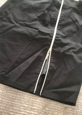 H&M Fermuarlı Siyah Kadın Etek