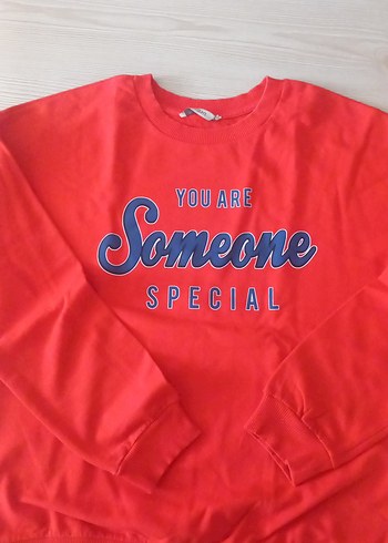 s Beden Renkli Baskılı Kadın Sweatshirt