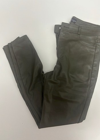 Zara Haki Deri Pantolon