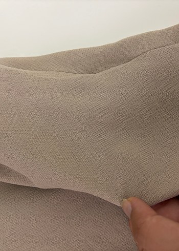 s Beden Bej Yüksek Yakalı Kolsuz Uzun Elbise