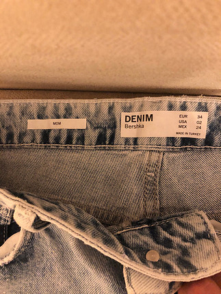 34 Beden bershka mom jean