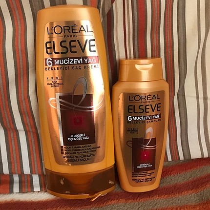 Loreal paris elseve 6 mucizevi yağ maske ve saç kremi