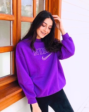 Nike Mor içi polarlı nike sweat