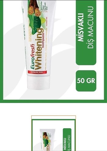 Misvaklı Beyazlatıcı Diş Macunu 50GR