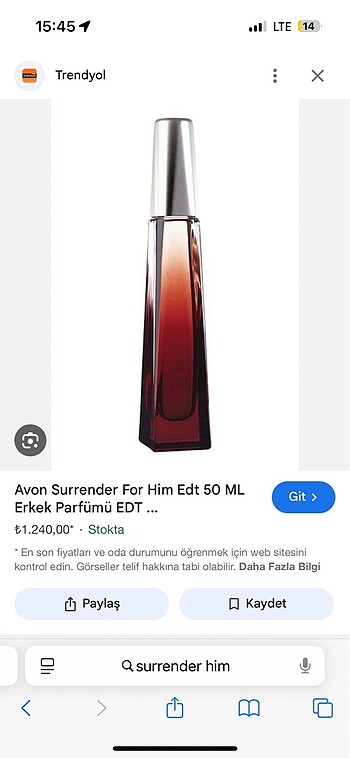 Avon parfüm