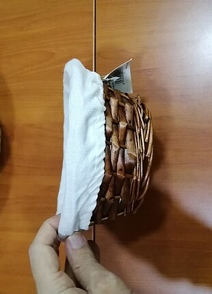 Hasır Ekmek Sepeti Yuvarlak 19 cm