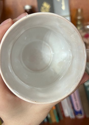 Beyaz çiçek desenli vintage süt takımı - Görsel 12