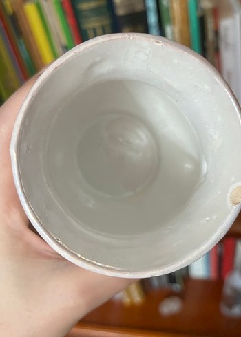 Beyaz çiçek desenli vintage süt takımı - Görsel 10