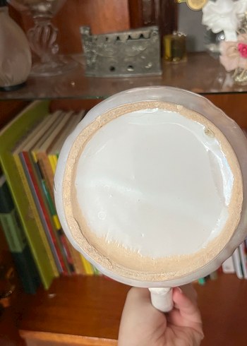 Beyaz çiçek desenli vintage süt takımı - Görsel 4