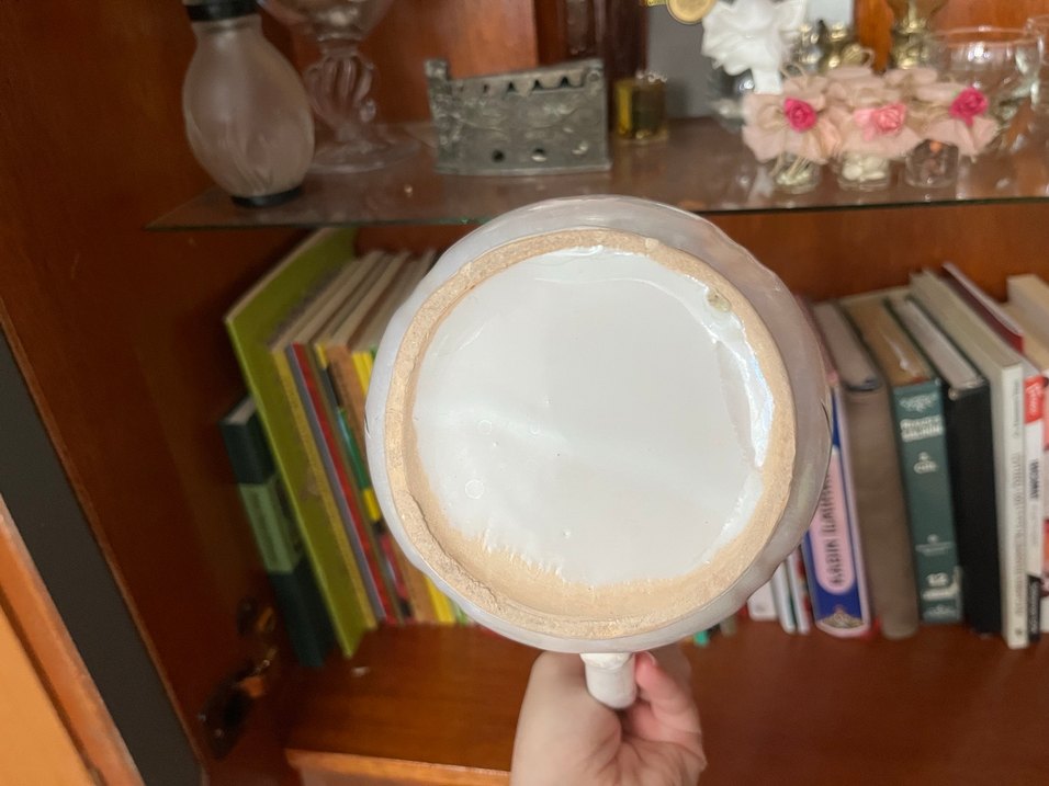 Beyaz çiçek desenli vintage süt takımı - Görsel 4