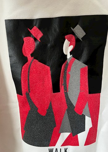 Fabrika Markalı Baskılı Beyaz Erkek Sweatshirt - Görsel 6