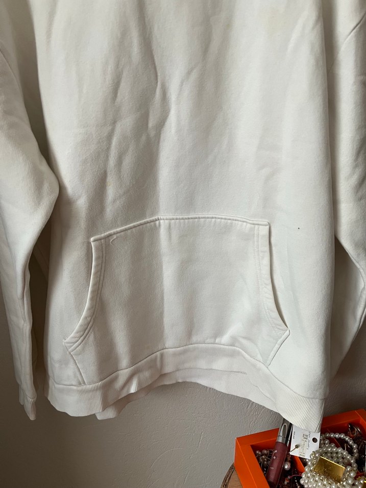 Fabrika Markalı Baskılı Beyaz Erkek Sweatshirt - Görsel 3