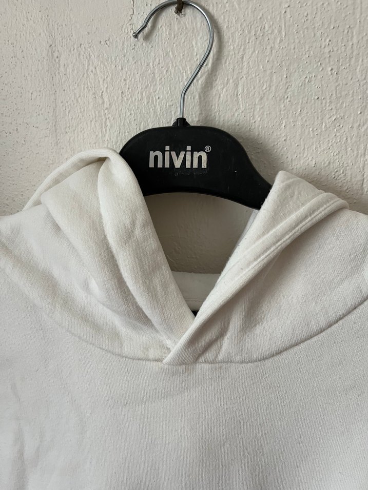 Fabrika Markalı Baskılı Beyaz Erkek Sweatshirt - Görsel 4