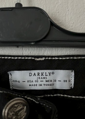 Siyah Bol Kesim Kargo Cepli Kot Pantolon - Görsel 4