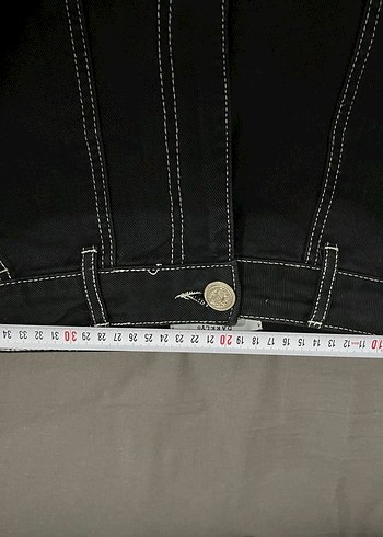 Siyah Bol Kesim Kargo Cepli Kot Pantolon - Görsel 13