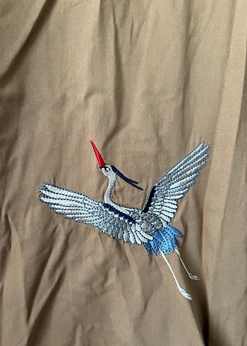 Nakışlı Bohem Gabardin Kadın Ceket - Görsel 8