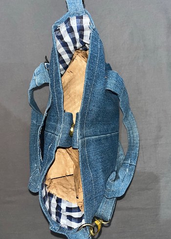 El Yapımı Kot Çanta - Görsel 5