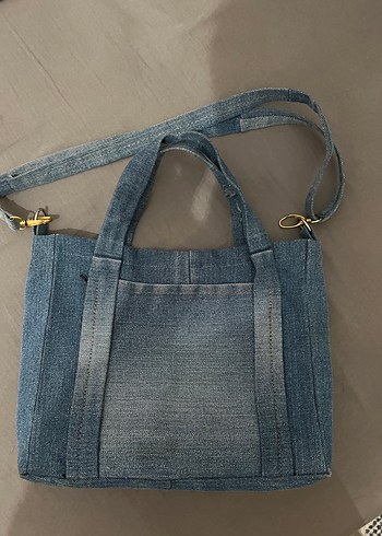 El Yapımı Kot Çanta - Görsel 2