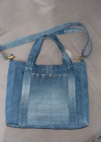 El Yapımı Kot Çanta - Görsel 3