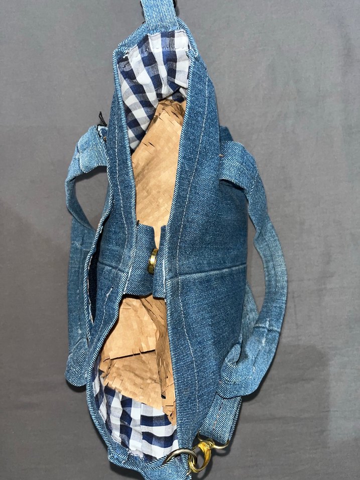 El Yapımı Kot Çanta - Görsel 5