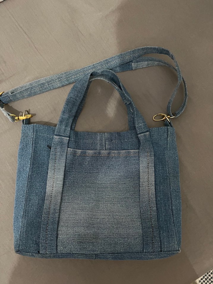 El Yapımı Kot Çanta - Görsel 2