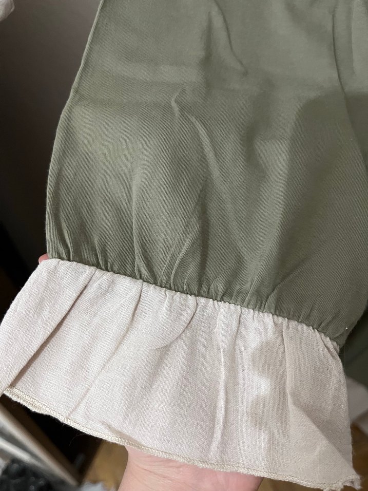 Etek Ucu ve Kolu Pile Detaylı Uzun Elbise - Görsel 4