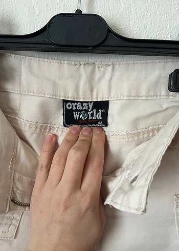 Düşük Bel Keten Kadın Pantolon - Görsel 11