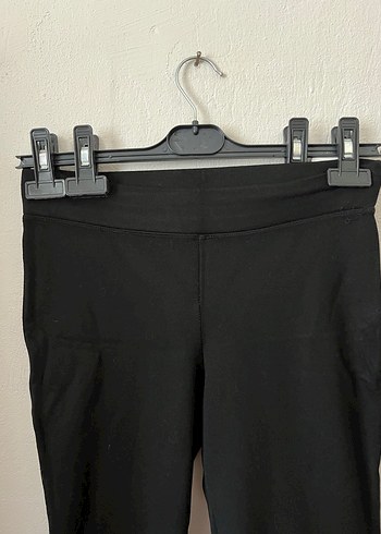 Siyah Kadın İspanyol Paça Tayt - Görsel 4