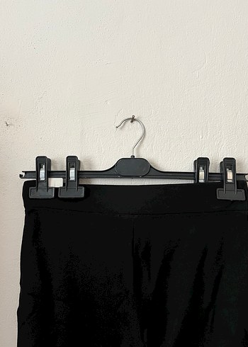 Siyah Kadın İspanyol Paça Tayt - Görsel 3