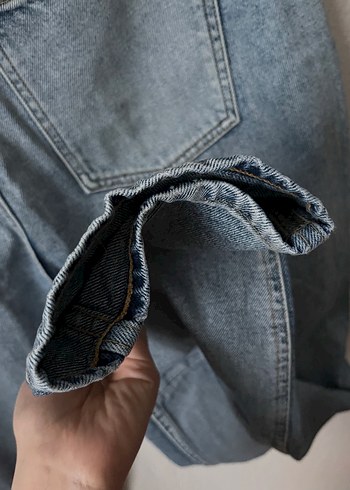 32 Beden mavi Renk Kadın Denim Pantolon